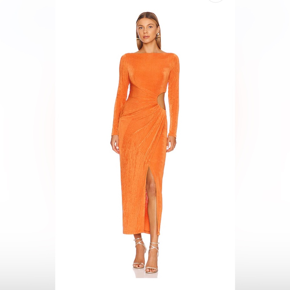 Significant Other Ivy midi dress in clay